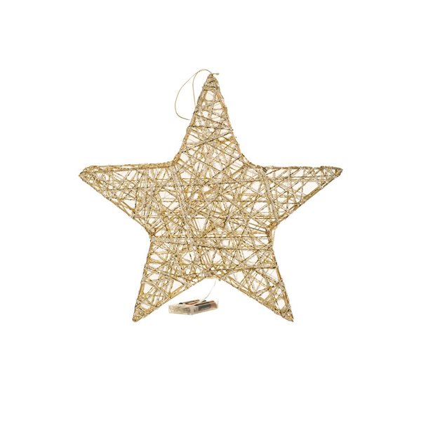 Starlight Collection Accents LED Star 2/Pck - Gold