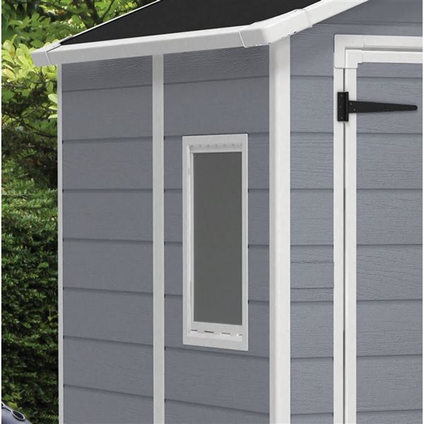 Keter Manor 6 x 5-ft Grey Resin Gable Storage Shed
