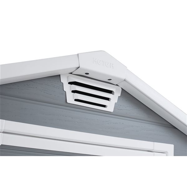 Keter Manor 6 x 8-ft Grey Resin Gable Storage Shed