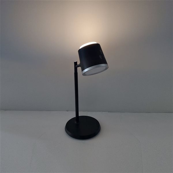 Dainolite Tram 13.5-in H Matte Black Metal LED Task Lamp