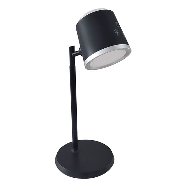 Dainolite Tram 13.5-in H Matte Black Metal LED Task Lamp