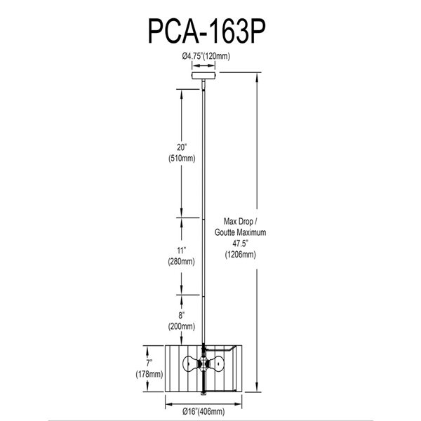 Dainolite Pacifica 16-in dia Matte Black Metal 3-Light Transitional Pendant Light w/ Flax Shade