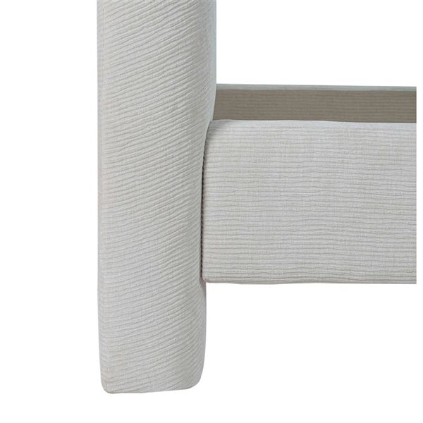 LH Home Nina Modern Queen Bed - Ecru