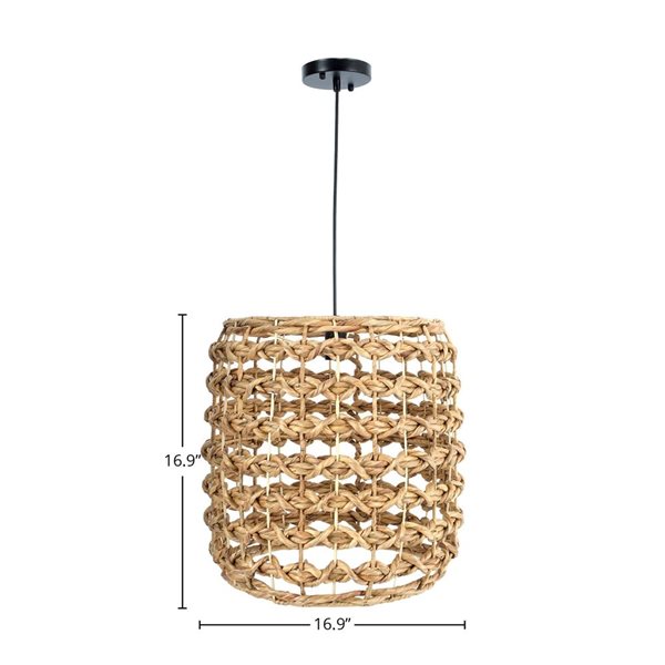 LH Home Hyacinth 16.9-in H Brown Drum Chandelier SKY036 | RONA