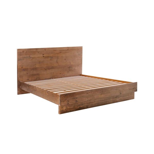 LH Home Nevada Rustic King Bed - Dark Driftwood