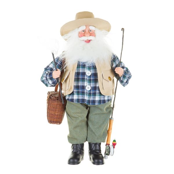 Starlight Collection Azure Angler Santa Tabletop Decoration