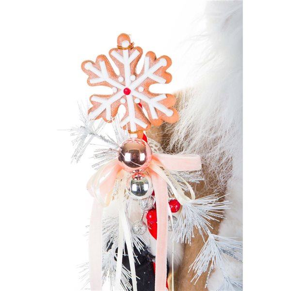 Starlight Collection Cream Gingerbread Santa Tabletop Decoration