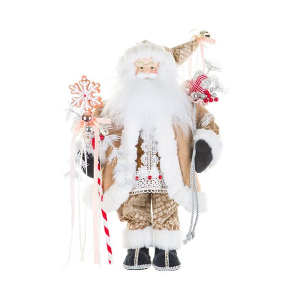 Starlight Collection Cream Gingerbread Santa Tabletop Decoration
