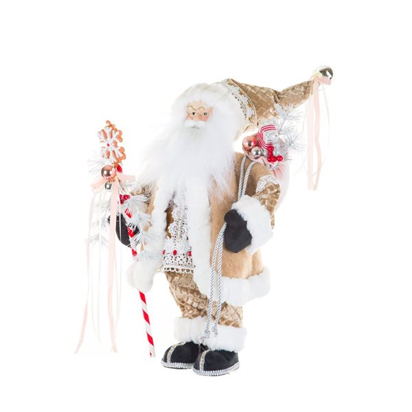 Starlight Collection Cream Gingerbread Santa Tabletop Decoration