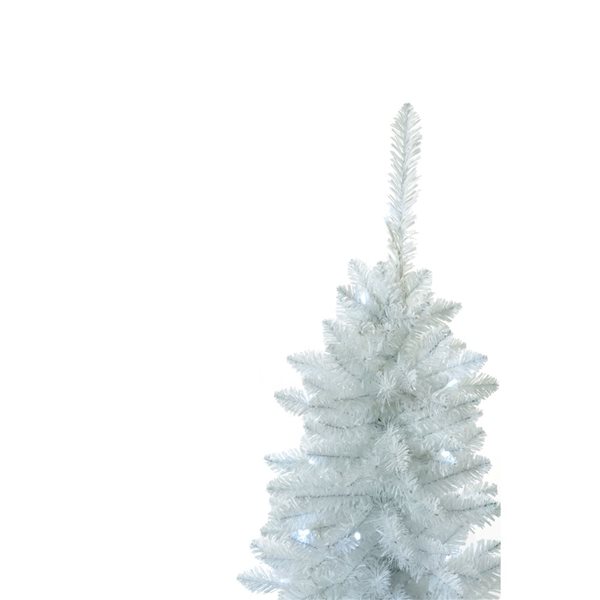 Starlight Collection 5-ft Pre-Lit White Spruce Needle Artificial Chrsitmas Tree
