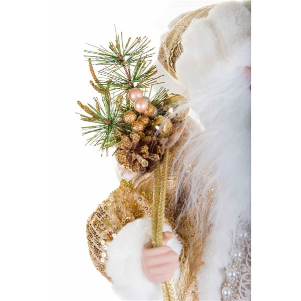 Starlight Collection Gold Santa Tabletop Decoration