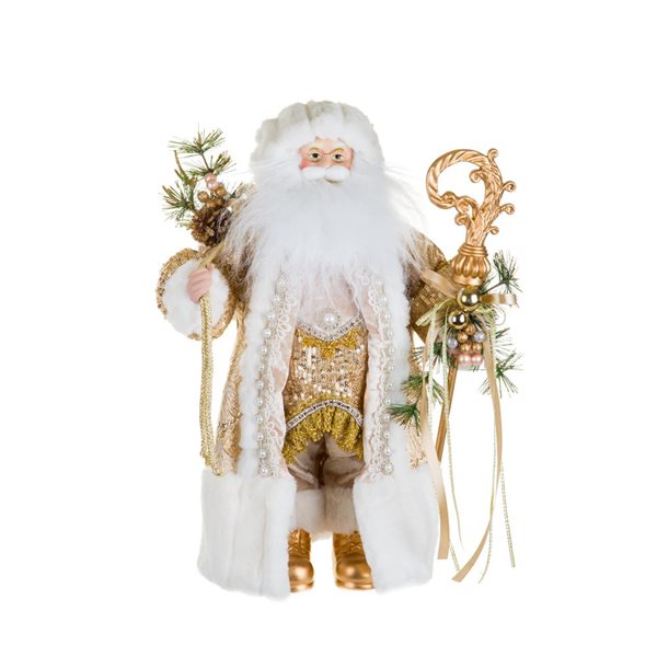 Starlight Collection Gold Santa Tabletop Decoration