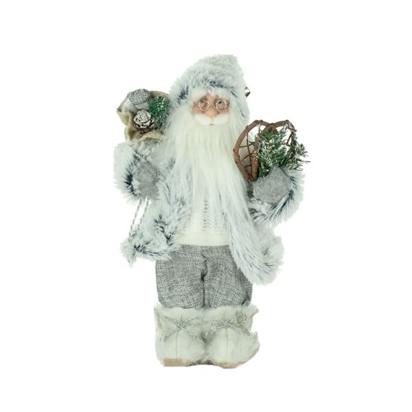 Starlight Collection White Festive Santa Tabletop Decoration