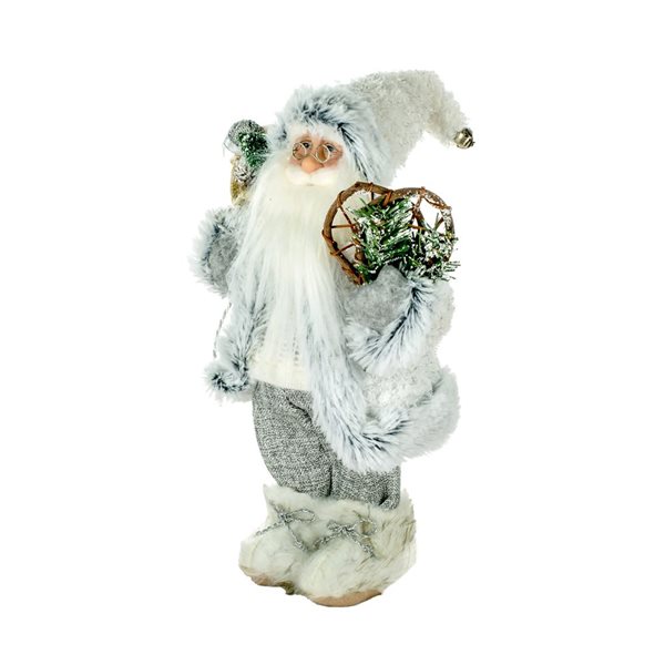 Starlight Collection White Festive Santa Tabletop Decoration