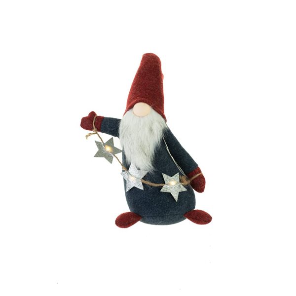 Starlight Collection Blue Waving LED Gnome