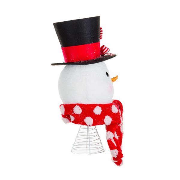 Starlight Collection 17.5-in White Snowman Christmas Tree Topper