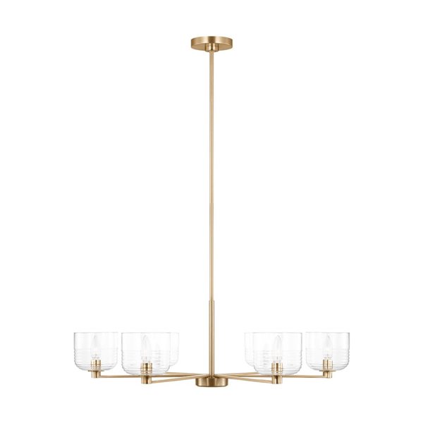 Generation Lighting Lochdale 6-Light Brass Large Chandelier