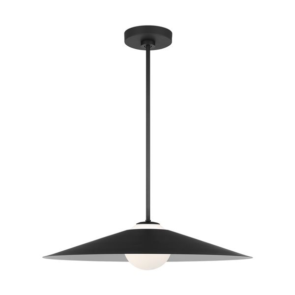 Generation Lighting Astra Black Medium Pendant Light