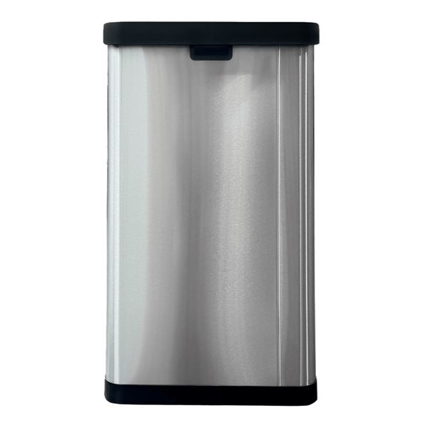 Modern Homes 24.6-in H 40-L Stainless Steel Indoor Garbage Can