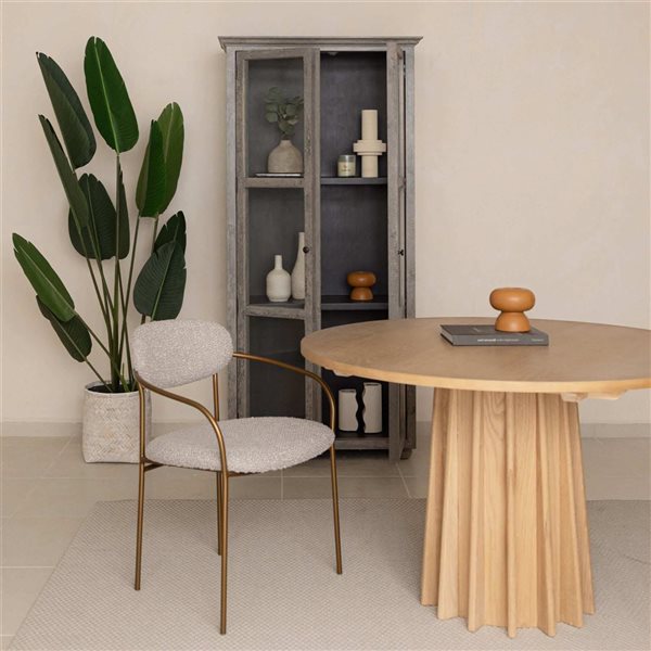 LH Home Oasis Arm Open Back Dining Chair