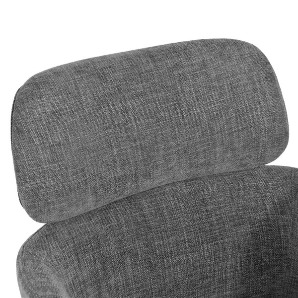 LH Home Allegra Graphite Solid Back Dining Chair