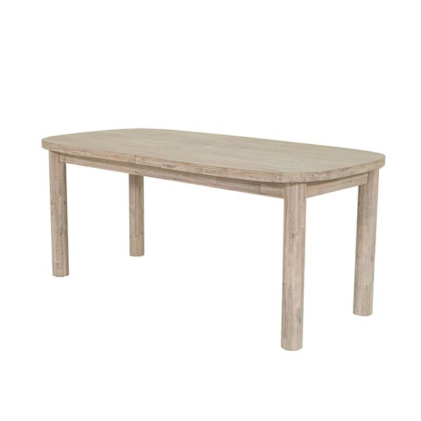 Oasis 70/102-in Natural White Washed Wood Rectangular Extension Dining Table