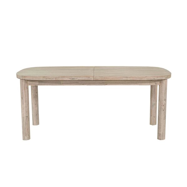 Oasis 70/102-in Natural White Washed Wood Rectangular Extension Dining Table