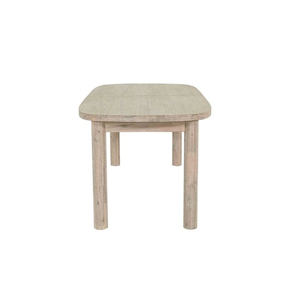 Oasis 70/102-in Natural White Washed Wood Rectangular Extension Dining Table