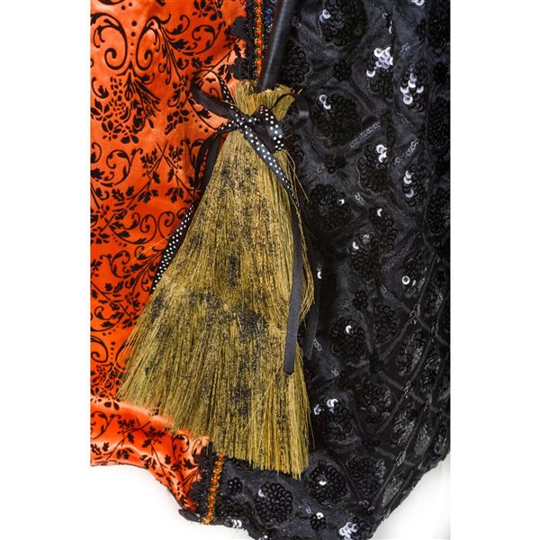 Starlight Collection Veiled Witch Halloween Decoration - Orange