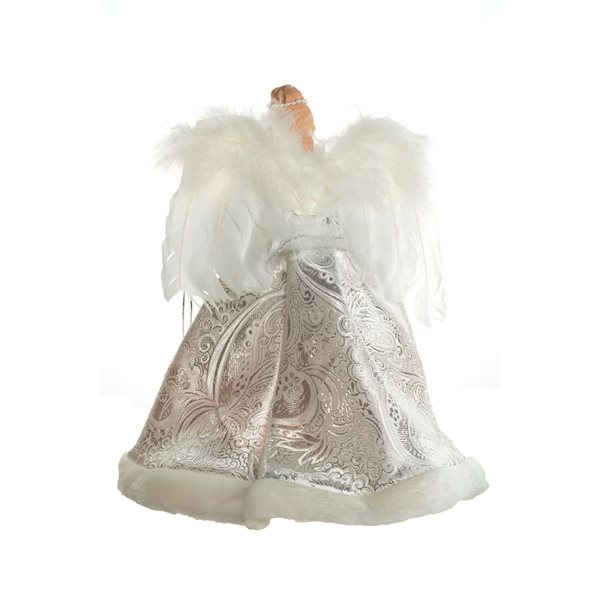 Starlight Collection Vintage 10-Light Illuminated Angel Christmas Tree Topper - Silver