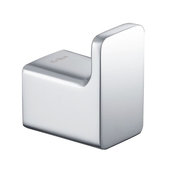 Kraus Stelios Bathroom Robe and Towel Hook - Chrome