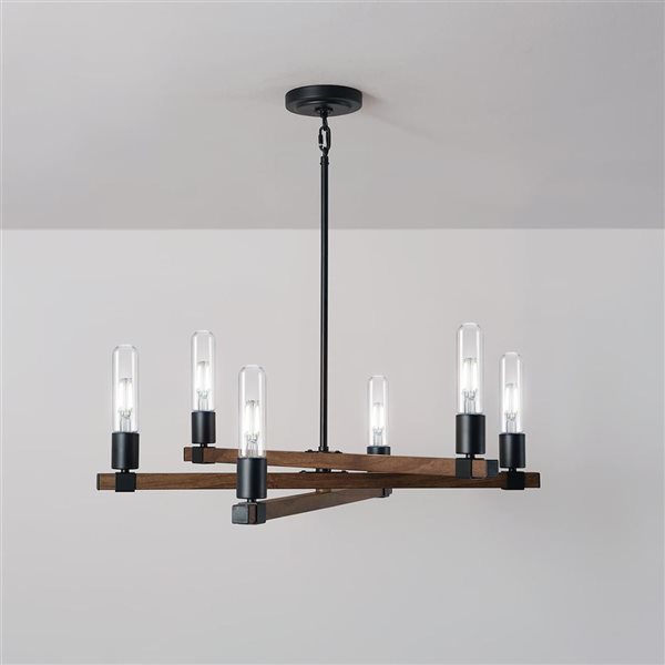 Globe Electric 40W Equivalent 5000 K Daylight White T10 Filament Dimmable LED Light Bulbs - 6-Pack