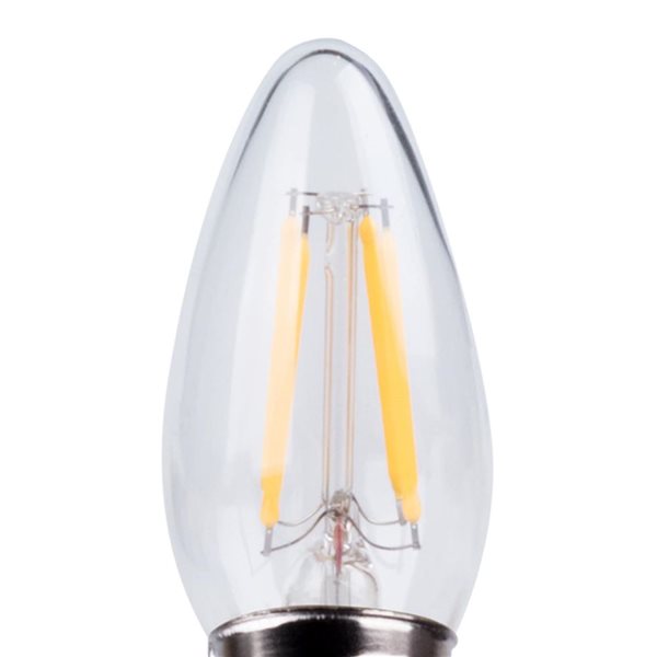 Globe Electric 40W Equivalent Warm White 2700 K B11 E26 Base 350 lm Dimmable LED Light Bulbs - 6-Pack