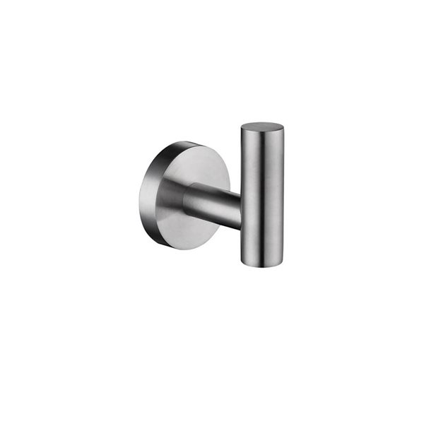 Agua Canada Djena Round Robe Hook - Brushed Nickel