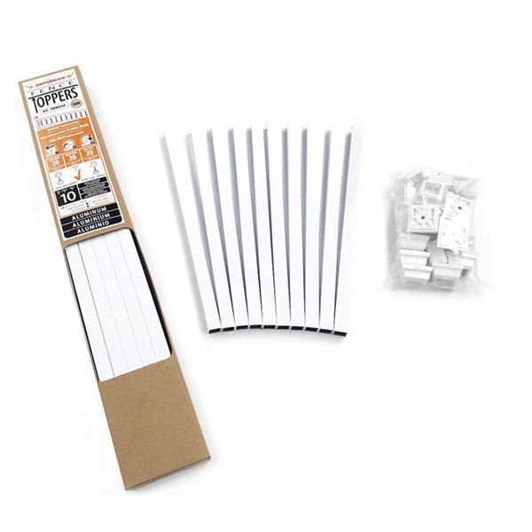 Titan Building Products Snap'n Lock Fence Toppers - Square White