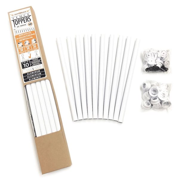 Snap Cap Rona Titan Building Products Snap'n Lock Round Fence Toppers - White SLK ...