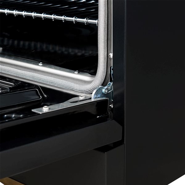 Antico 36-in 6-Burner Black Freestanding Dual Fuel Range