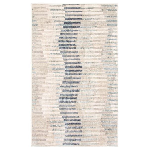 ECARPET Kalliope 5 x 8-ft Beige Polyester Contemporary/Modern Indoor Abstract Pattern Area Rug