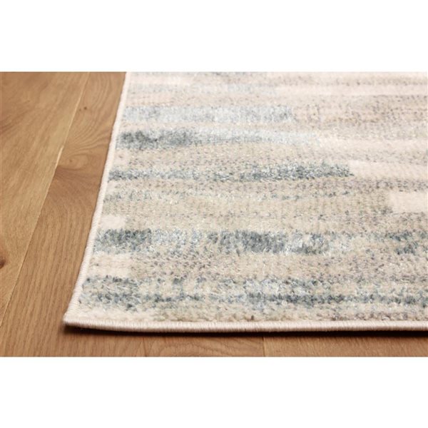 ECARPET Kalliope 5 x 8-ft Beige Polyester Contemporary/Modern Indoor Abstract Pattern Area Rug