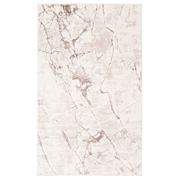 ECARPET Helix 8 x 10-ft Ivory/Beige/Brown Polyester Contemporary/Modern Indoor Abstract Pattern Area Rug