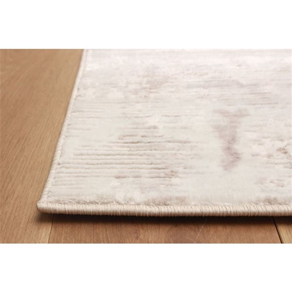 ECARPET Helix 8 x 10-ft Ivory/Beige/Brown Polyester Contemporary/Modern Indoor Abstract Pattern Area Rug