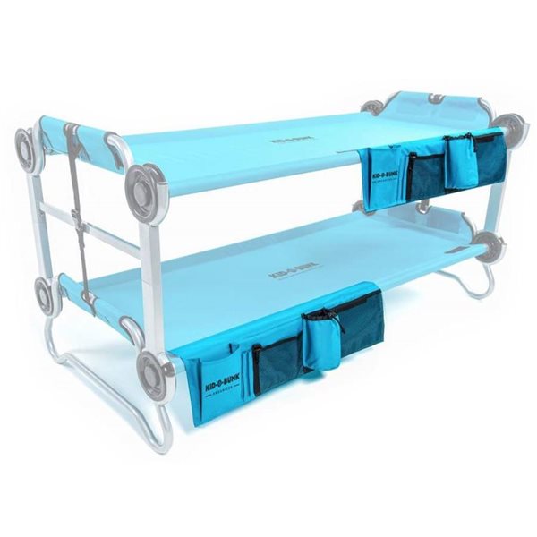 Disc-O-Bed Kid-O-Bunk Polyester Side Organizer - Teal