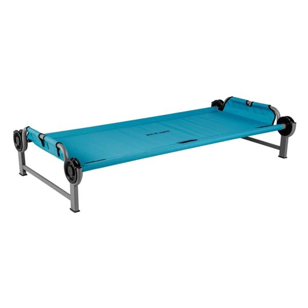 Disc-O-Bed Kid-O-Bed Single Polyester Steel Frame Portable Cot - Teal
