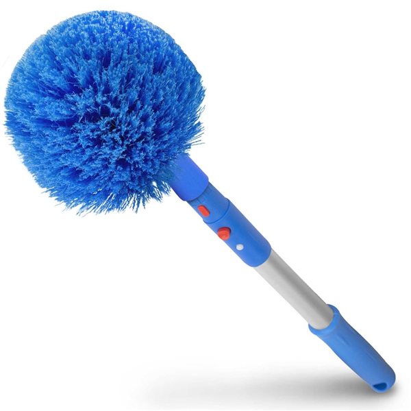 Gritt Commercial Corner Duster Brush w/ 20-in Pole - 2/Pk