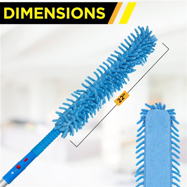 Gritt Commercial 22-in Flexible Microfibre Chenille Wand Duster - 48/Pk