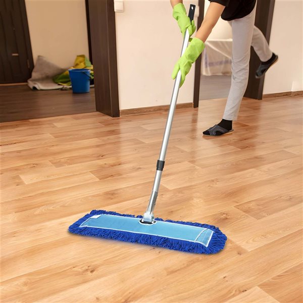 Gritt Commercial All-In-One 36-in Microfibre Dust Mop Set w/ 72-in Telescopic Handle - 4/Pk