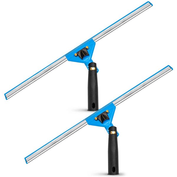 Gritt Commercial 18-in Swivel Window Squeegee w/ Quick Release - 2/Pk
