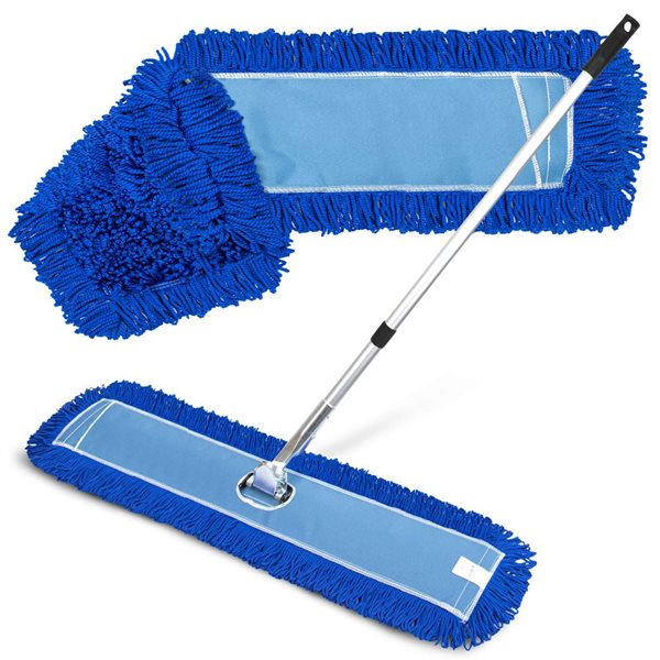 Gritt Commercial All-In-One 48-in Microfibre Dust Mop Set w/ 72-in Telescopic Handle