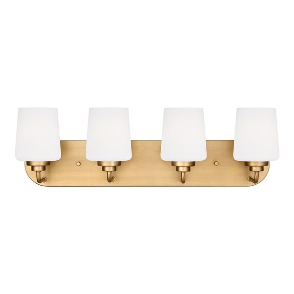 Generation Lighting Windom Four-Light Bath Wall Light - Satin Brass