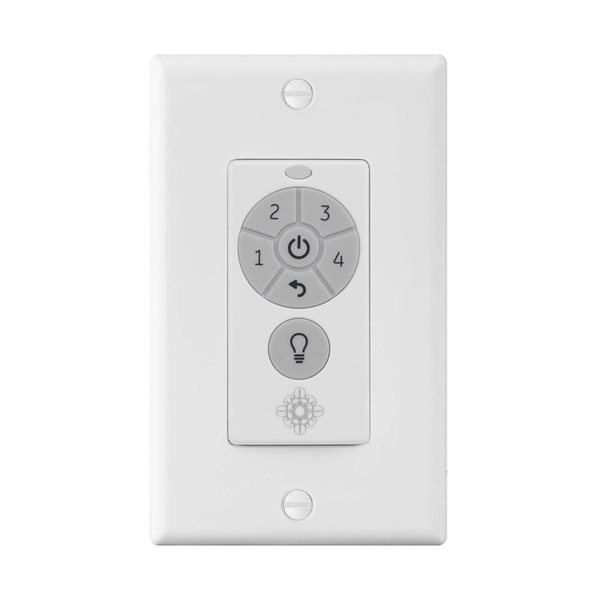 Generation Lighting Ceiling Fan Wall Control w/ 4 Speeds + Back Button ...